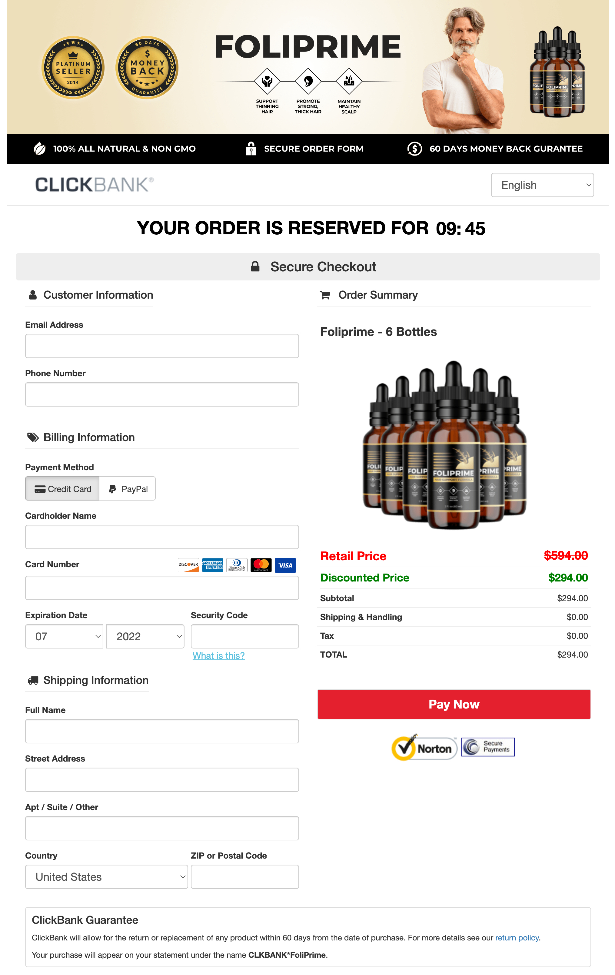 FoliPrime - Order Page